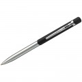 Ручка шариковая Luxor бизнес-класса "Gemini", корп.черный, серебристые.детали, узел 1мм, линия 0,8 мм, синяя, 2035