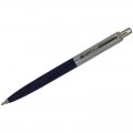 Ручка шариковая Luxor бизнес-класса "Star", корп.синий, серебр.детали, узел 1мм, линия 0,8 мм, синяя, 1126
