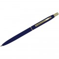 Ручка шариковая Luxor бизнес-класса "Sterling", корп.синий, золотистые детали, узел 1мм, линия 0,8 мм, синяя, 1117