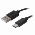 Кабель USB 2.0-Type-C, 1 м, SONNEN, медь, для передачи данных и зарядки, черный, 513117