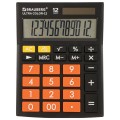 Калькулятор настольный BRAUBERG ULTRA COLOR-12-BKRG (192x143мм), 12 разрядов,ЧЕРНО-ОРАНЖЕВЫЙ, 250499