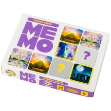 Игра настольная Десятое королевство "Мемо. Чудеса света", 50 карточек, картонная коробка, 3591