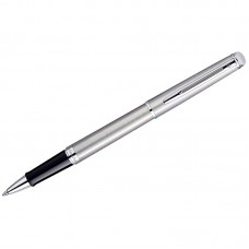 Ручка-роллер Waterman "Hemisphere Stainless Steel PT" черная, 0,8мм, подарочная упаковка, S0920450