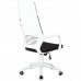 Кресло офисное BRABIX Prime EX-515, пластик белый, ткань, черное