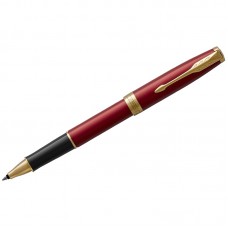 Ручка-роллер Parker "Sonnet Intense Red Lacquer GT" черная, 0,8мм, подарочная упаковка, 1931475