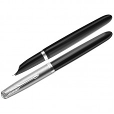 Ручка перьевая Parker "51 Black CT" черная, 0,8мм, подарочная упаковка, 2123491