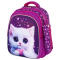 Рюкзак BRAUBERG KIDS MIND с пеналом в комплекте, 2 отделения, Humble Cat, 40х28х18 см, 273176