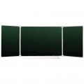 Доска для мела магнитная OfficeSpace, 100-150/300 см, 3-элементная, 5 рабочих поверхностей, зеленая, ML_20420