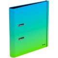 Папка-регистратор Berlingo "Radiance", 50мм, ламинированная, голубой/зеленый градиент, AMl50402