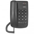 Телефон проводной Texet TX-241, повторный набор, черный, 