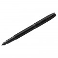 Ручка перьевая Parker "IM Achromatic Black" синяя, 0,8мм, подарочная упаковка, 2127741