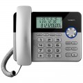 Телефон проводной Texet TX-259, ЖК дисплей, ускоренный набор, черный-серебристый, 