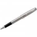 Ручка-роллер Parker "Sonnet Stainless Steel CT" черная, 0,8мм, подарочная упаковка, 1931511