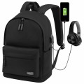 Рюкзак HEIKKI ACTIVE (ХЕЙКИ) универсалный, отд. для ноутбука, USB-порт, черный, 44х31х14 см, 272560