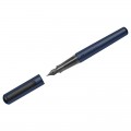Ручка перьевая Faber-Castell "Hexo" синяя, М=0,75мм, шестигран., синий корпус, инд. картон. упаковка, 150540