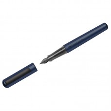 Ручка перьевая Faber-Castell "Hexo" синяя, М=0,75мм, шестигран., синий корпус, инд. картон. упаковка, 150540