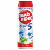 Чистящее средство 480г ПЕМОЛЮКС Сода-5, "Яблоко", порошок, ш/к 80777