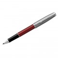 Ручка-роллер Parker "Sonnet Sand Blasted Metal&Red Lacquer" черная, 0,8мм, подарочная упаковка, 2146770