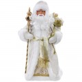 Декоративная кукла "Дед Мороз в золотом костюме", 41см
