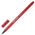 Ручка капиллярная BRAUBERG "Aero", КРАСНАЯ, трехгранная, металлический наконечник, линия письма 0,4 мм, 142254