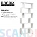 Стеллаж BRABIX "Scandi SH-008", 730х250х1760мм, 6 секций, ЛДСП, белый, 641897, ЦБ013658-1