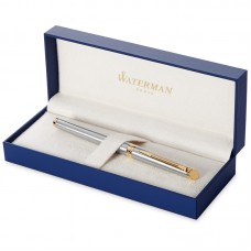 Ручка перьевая Waterman "Hemisphere Stainless Steel GT" синяя, 0,8мм, подарочная упаковка, S0920310