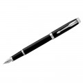 Ручка перьевая Parker "IM Essential Muted Black CT" синяя, 0,8мм, подарочная упаковка, 2143637
