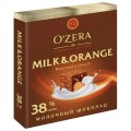 Шоколад порционный O&#039;ZERA "Milk & Orange", молочный с апельсином, 90 г, ОС824