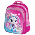 Рюкзак BRAUBERG KIDS FLOSSY, 2 отделения, 3 кармана, Sweet Kitten, 3D панель, 40х28х18 см, 273180