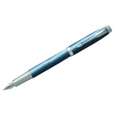Ручка перьевая Parker "IM Premium Blue Grey CT" синяя, 0,8мм, подарочная упаковка, 2143651