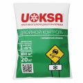 Материал противогололёдный 20 кг UOKSA Двойной Контроль, до -25°C, хлорид кальция + соли + мраморная крошка, 91833 