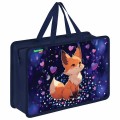 Папка на молнии с ручками BRAUBERG KIDS А4, 1 отделение, пластик, 100 мм, Fairy fox, 273375