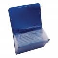 Папка 13 отделений OfficeSpace, А4, 500мкм, на резинке, синяя
