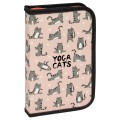 Пенал 1 отделение, 190*115 ArtSpace "Yoga Cats", ламинированный картон, софт-тач, ПК1_49650