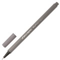 Ручка капиллярная BRAUBERG "Aero", СЕРАЯ, трехгранная, металлический наконечник, линия письма 0,4 мм, 142258