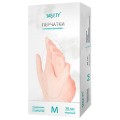 Перчатки виниловые смотровые 50 пар (100 штук), размер M (средний), прозрачные, SAF&TY, ЧЗ