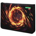 Папка для тетрадей BRAUBERG KIDS А4, 1 отделение, пластик, молния вокруг, Fire split, 273338