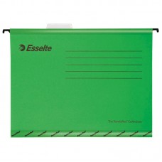 Подвесная папка Esselte "Pendaflex Plus Foolscap", 240*412мм, картон, 210г/м2, зеленая, 90337