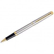 Ручка-роллер Waterman "Hemisphere Stainless Steel GT" черная, 0,8мм, подарочная упаковка, S0920350
