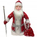 Декоративная кукла "Дед Мороз под елку" 40см, в красном костюме, подарочная упаковка, ДМ-10