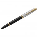 Ручка перьевая Parker "51 Black GT" темно-синяя, 0,8мм, подарочная упаковка, 2169061