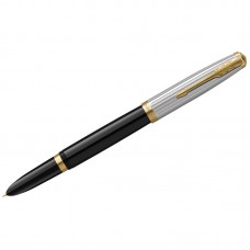 Ручка перьевая Parker "51 Black GT" темно-синяя, 0,8мм, подарочная упаковка, 2169061