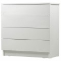 Комод BRABIX "Scandi CM-001", 750х330х730мм, 4 ящика, ЛДСП, белый, 941900, ЦБ013659 -1