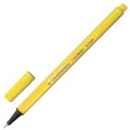 Ручка капиллярная BRAUBERG "Aero", ЖЕЛТАЯ, трехгранная, металлический наконечник, линия письма 0,4 мм, 142248