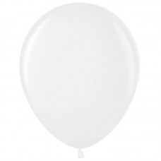 Воздушные шары,  50шт., М12/30см, MESHU, пастель, белый, MS_31624