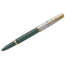 Ручка перьевая Parker "51 Forest Green GT" темно-синяя, 0,4мм, подарочная упаковка, 2169074