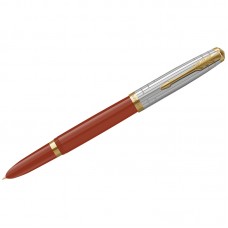 Ручка перьевая Parker "51 Rage Red GT" темно-синяя, 0,8мм, подарочная упаковка, 2169072