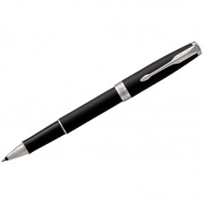 Ручка-роллер Parker "Sonnet Matte Black CT" черная, 0,8мм, подарочная упаковка, 1931523