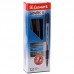 Ручка шариковая масляная Luxor "Spark II" черная, узел 0,7мм, линия 0,5мм, игольч, грип, 31071/12 Bx