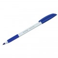Ручка шариковая масляная Berlingo "Triangle Snow Pro" синяя, узел 0,7мм, линия 0,5мм, игольч, трехгран., грип, CBp_70862
